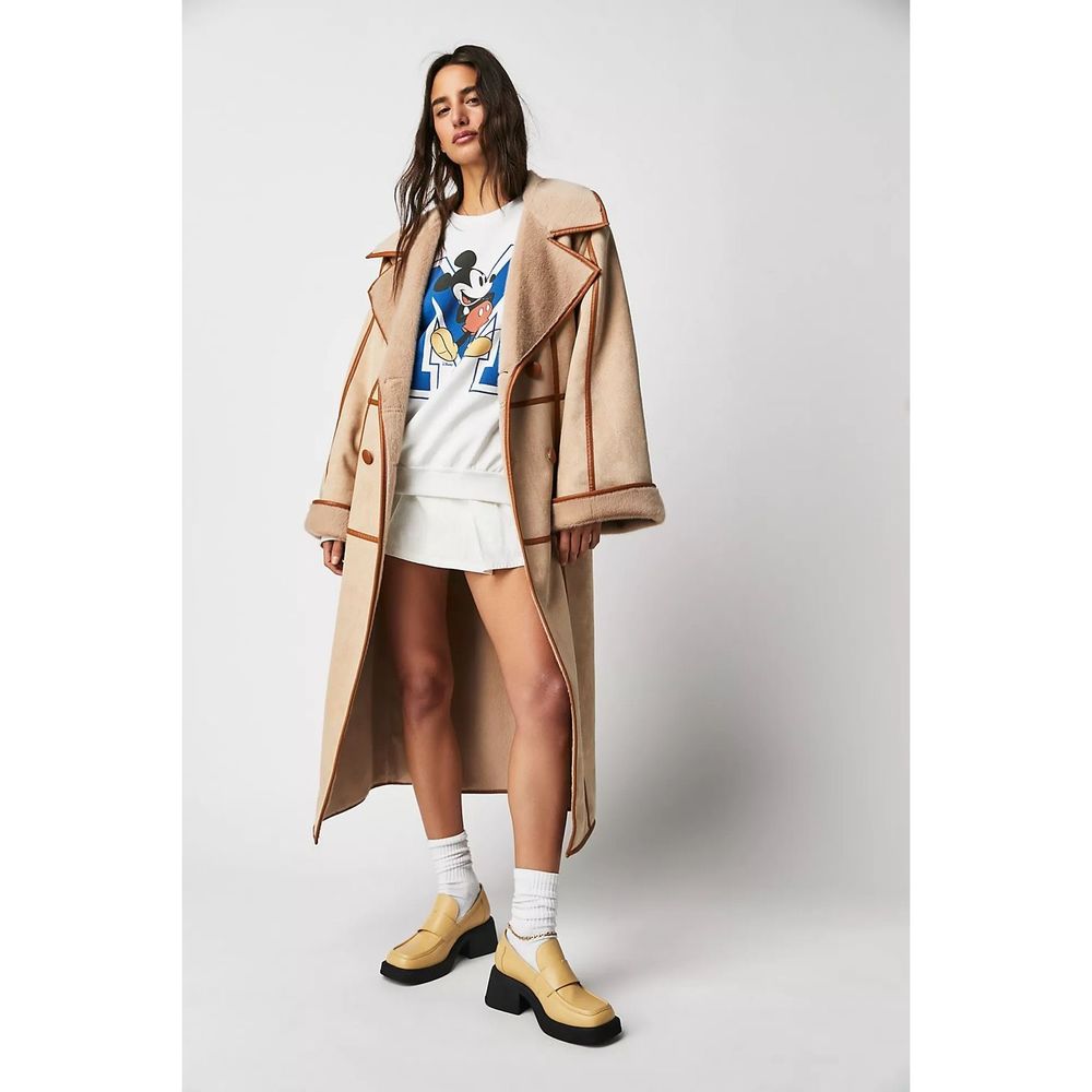 Free People Marei 1998 Sweet Pea Overcoat $850